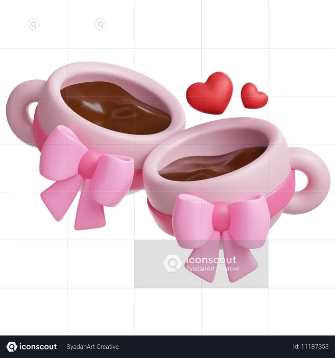 Kaffee-Date  3D Icon