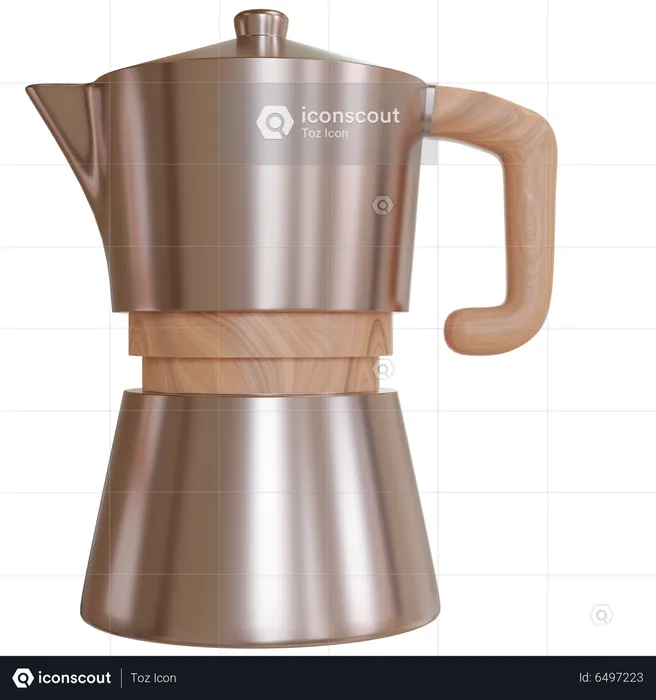 Kaffee-Moka-Kanne  3D Icon