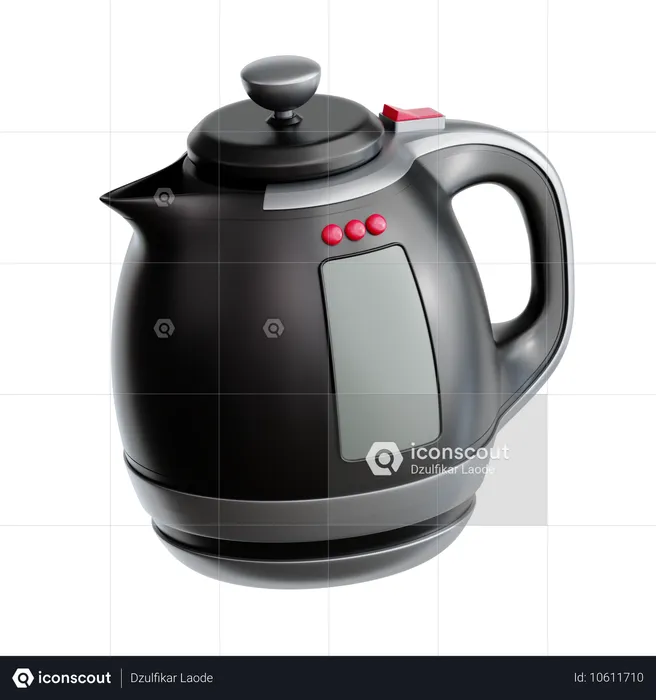 Kaffee Wasserkocher  3D Icon