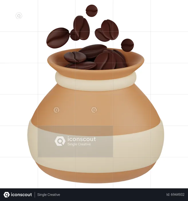 Kaffeebohnensack  3D Icon