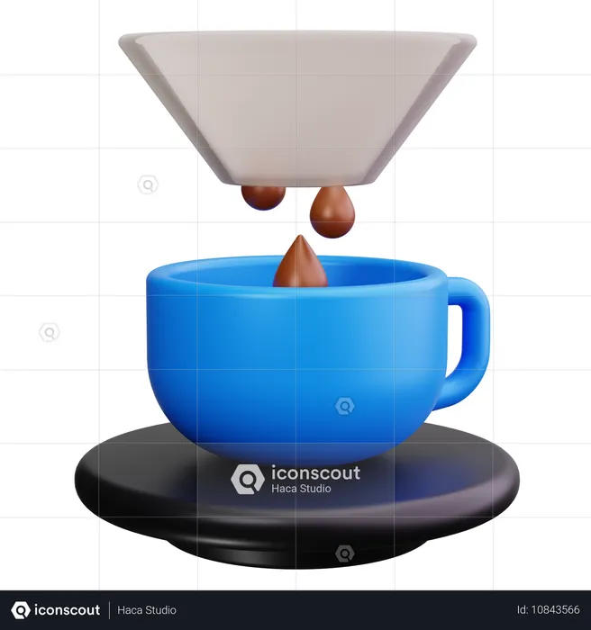 Kaffeefilter  3D Icon