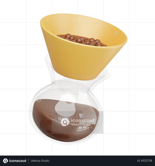 Kaffeefilter  3D Icon