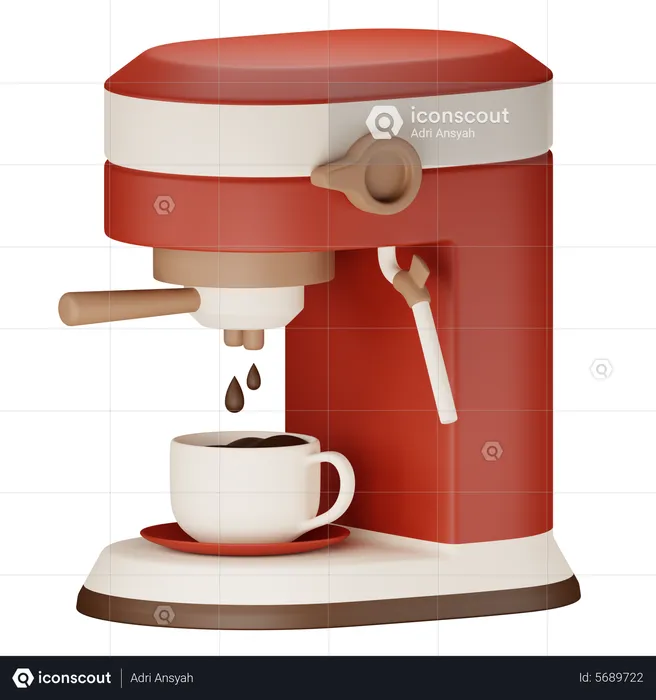 Kaffeemaschine  3D Icon