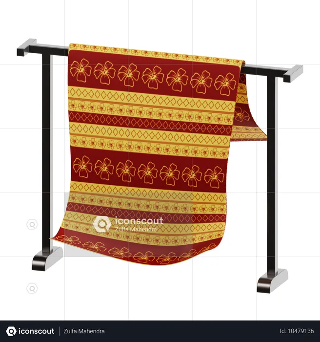 Tissu de songket du Sarawak  3D Icon