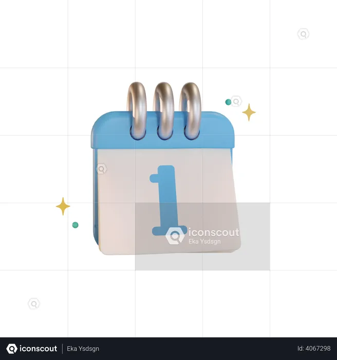 Kalender  3D Illustration