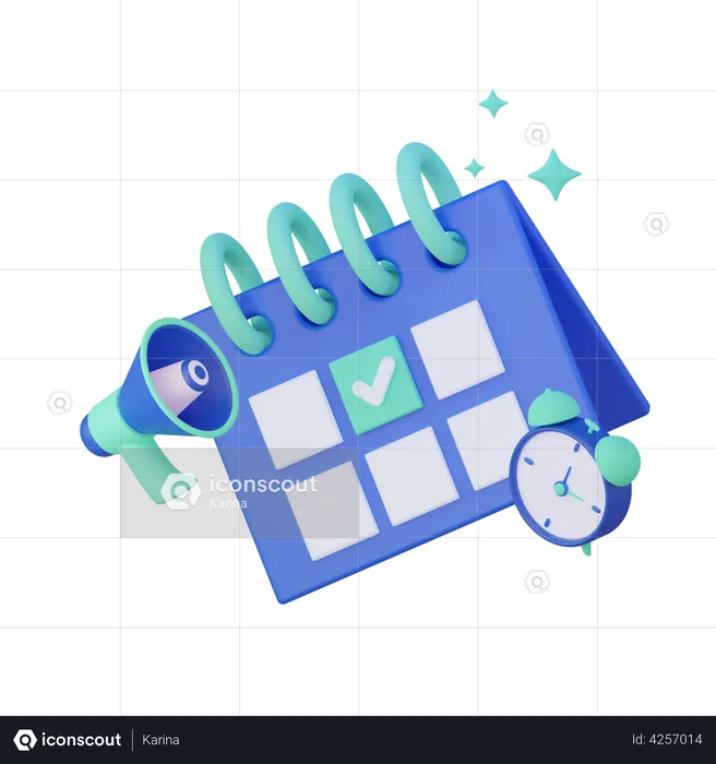 Kalender  3D Illustration