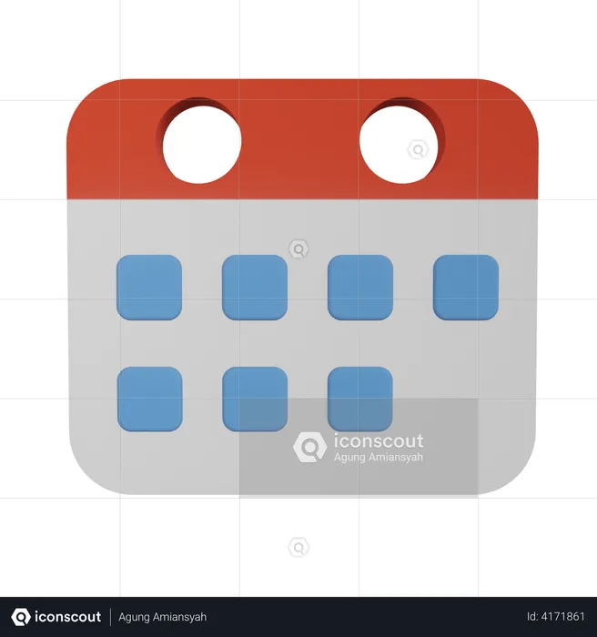 Kalender  3D Illustration