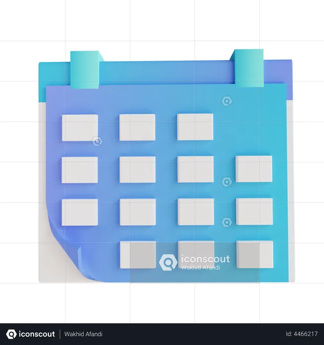 Kalender  3D Illustration