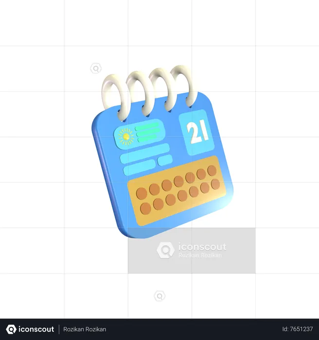 Kalender  3D Icon