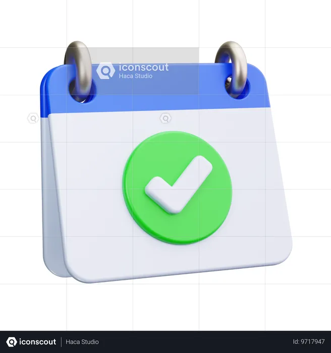 Kalendercheck  3D Icon