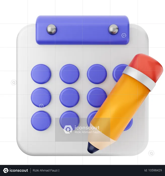 Kalender erstellen  3D Icon