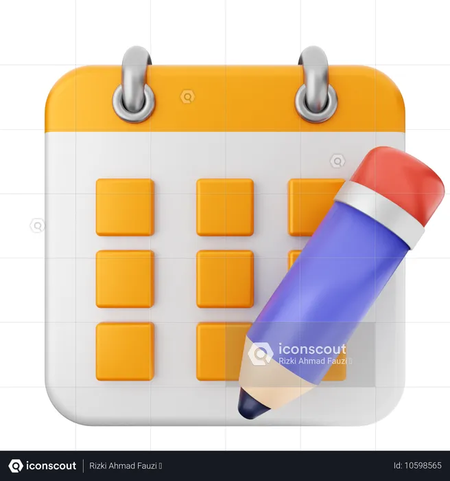 Kalender erstellen  3D Icon