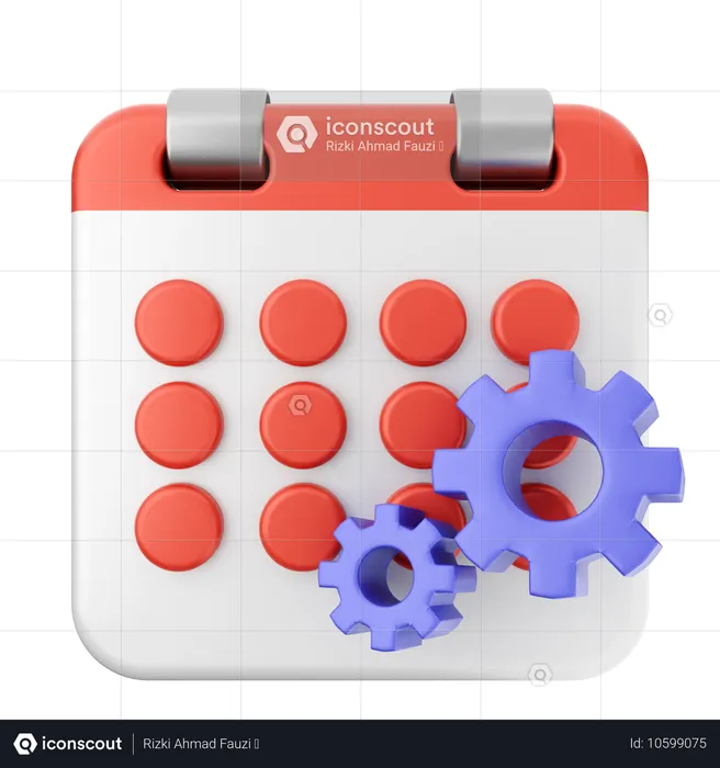 Kalender einstellen  3D Icon