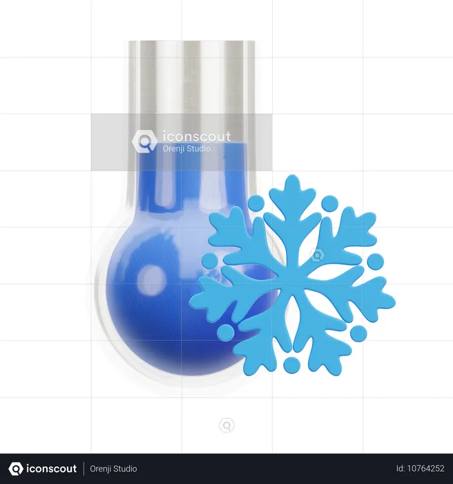 Kalte Temperatur  3D Icon