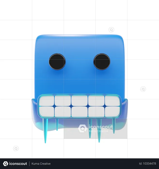 Kaltes Gesicht Emoji Emoji 3D Icon