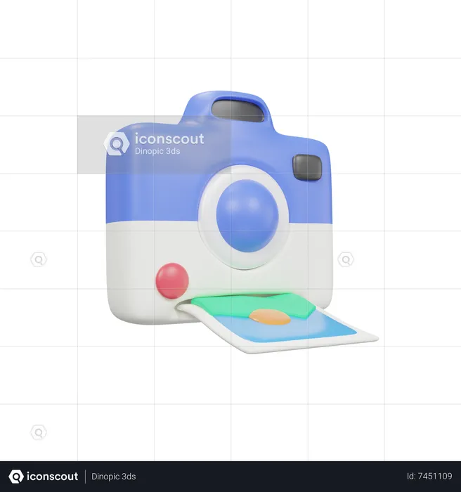 Kamera macht ein Foto  3D Icon