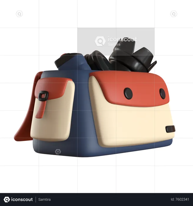 Kamera Tasche  3D Icon