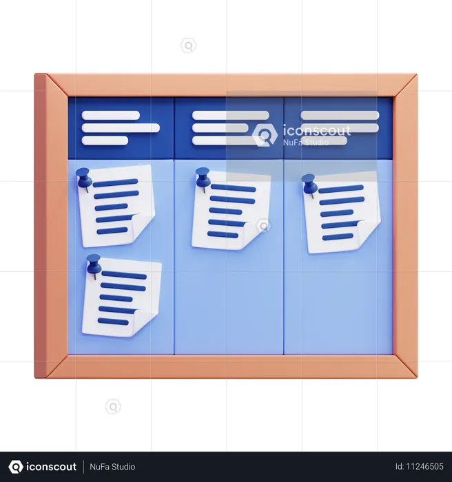 Kanban  3D Icon