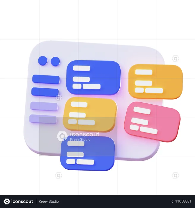 Kanban  3D Icon