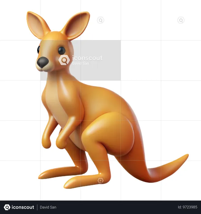 Kangaroo  3D Icon