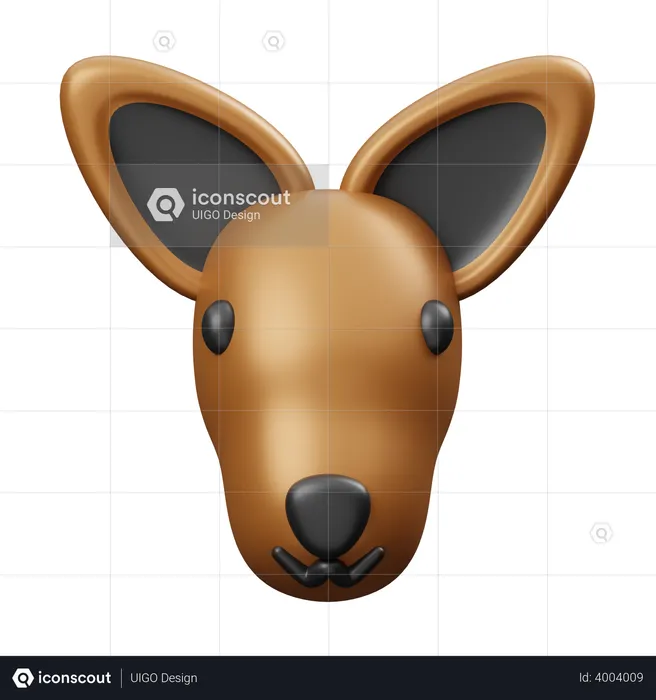 Kangaroo  3D Illustration