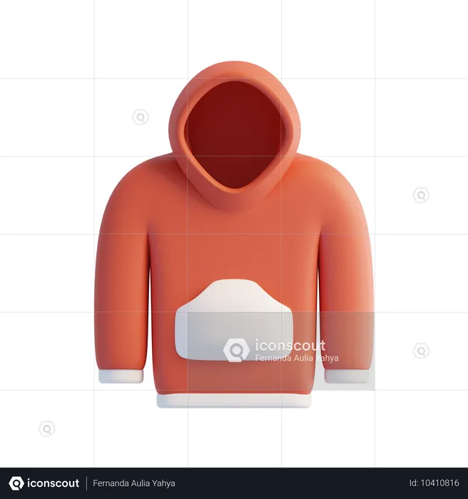 Kapuzenpullover  3D Icon