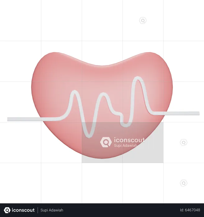 Kardiogramm  3D Icon