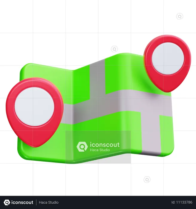 Karte  3D Icon