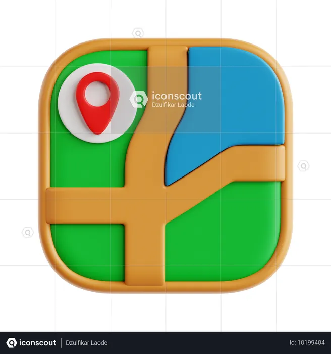 Karten  3D Icon