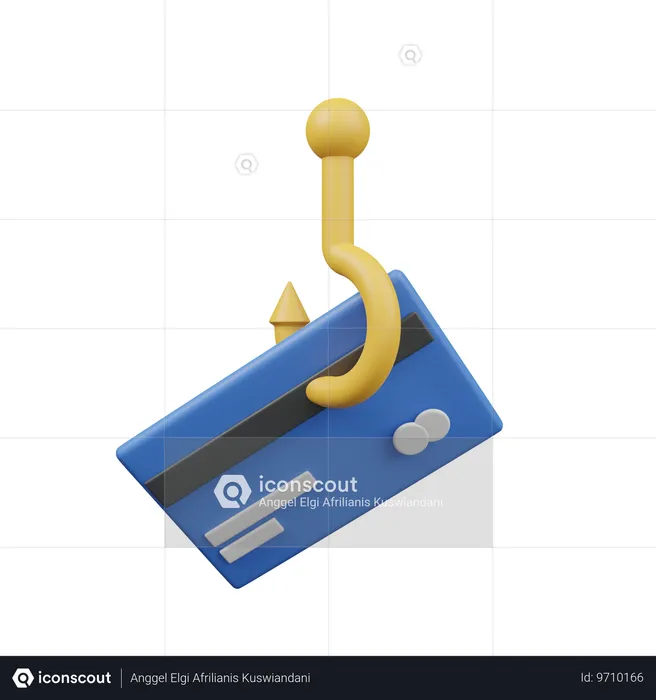 Karten-Phishing  3D Icon