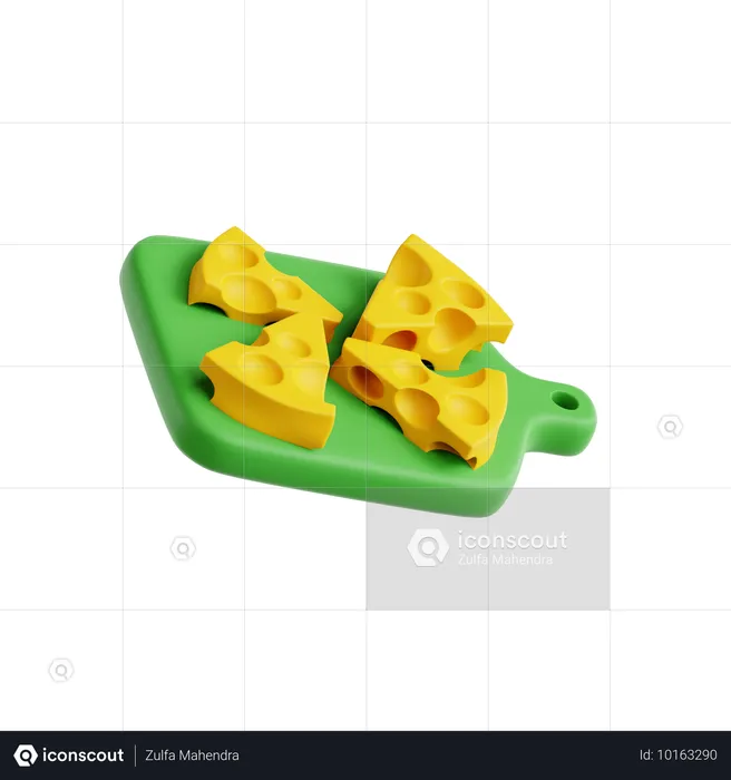 Käseplatte  3D Icon