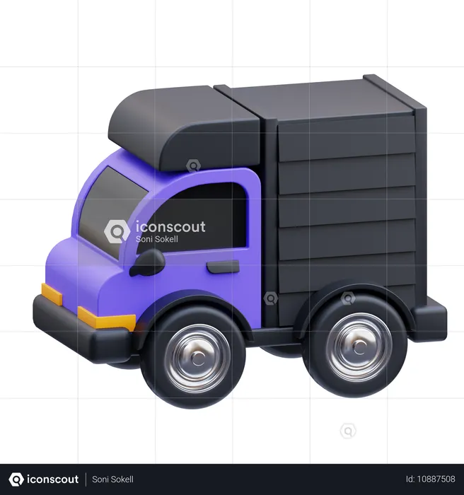 Kastenwagen  3D Icon