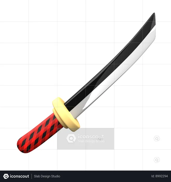 Katana japonesa  3D Icon