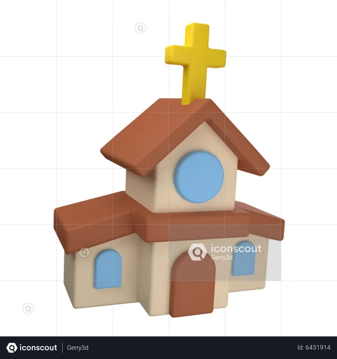 Katholische Kirche  3D Icon