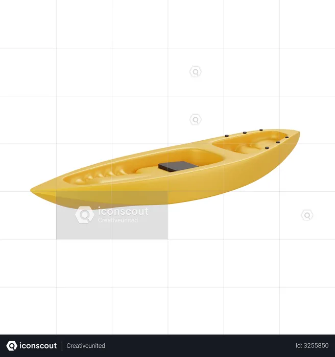 Kayak  3D Illustration