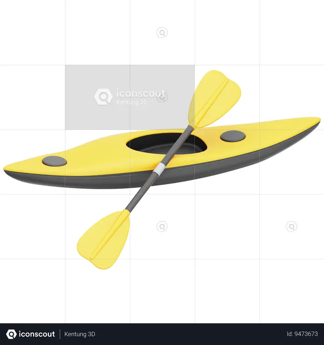 Kayak  3D Icon