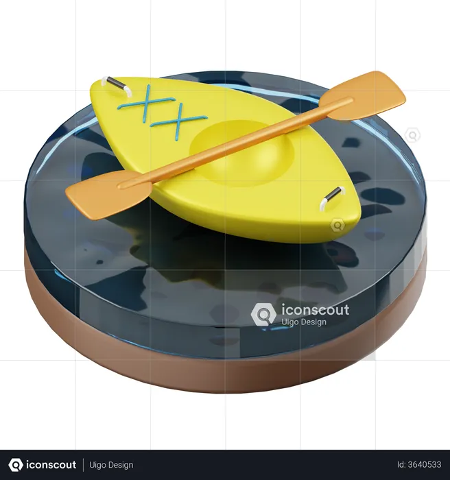 Kayak  3D Illustration