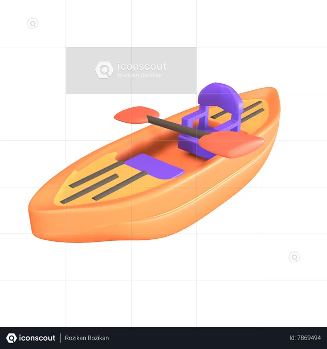 Kayak  3D Icon