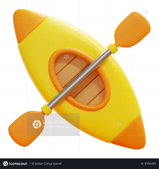 KAYAKING  3D Icon