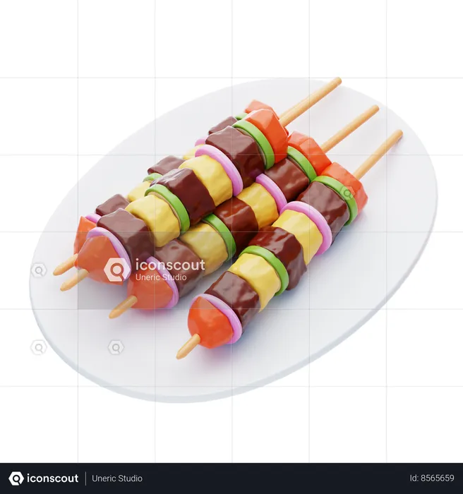 Kebab Skewer  3D Icon