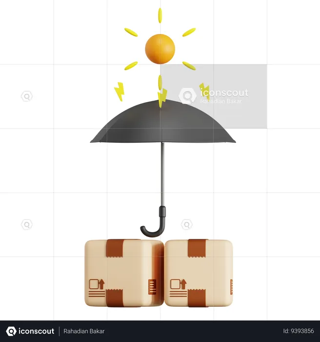 Keep Away From Direct Sunlight  3D Icon