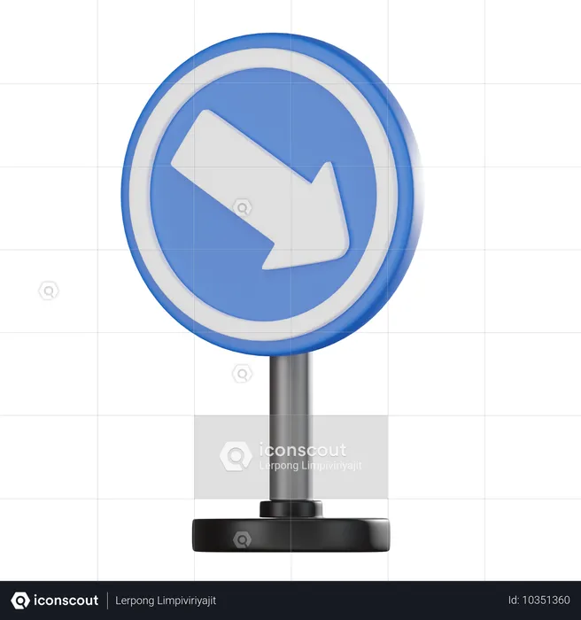 Keep direction  3D Icon