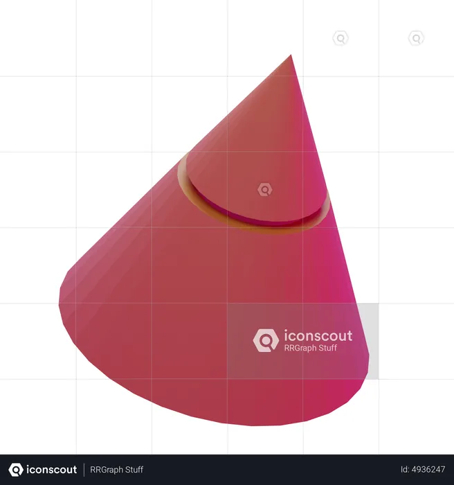 Kegel Grundgeometrie  3D Icon