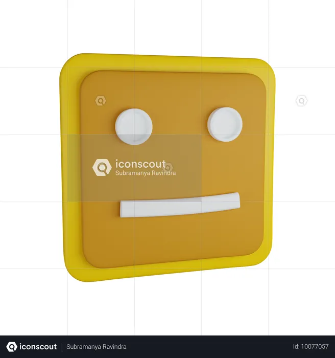 Keine Stimmung Emoji 3D Icon