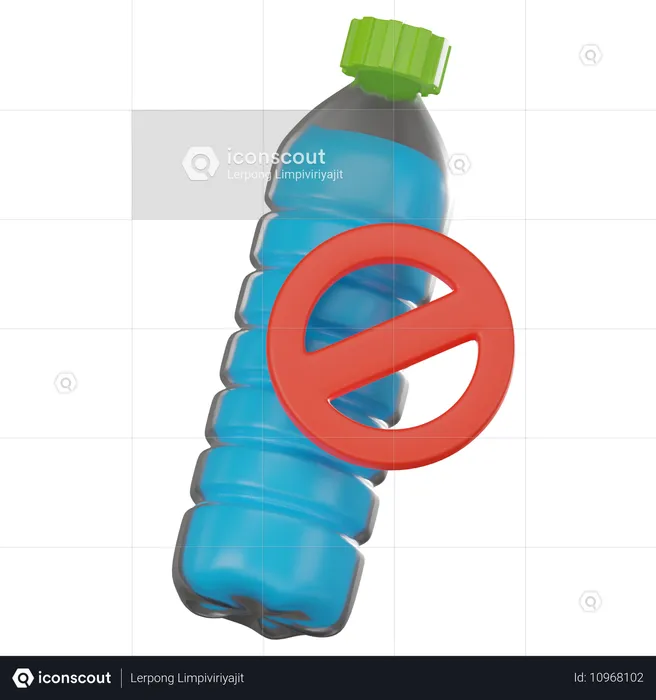 Kein Plastik  3D Icon