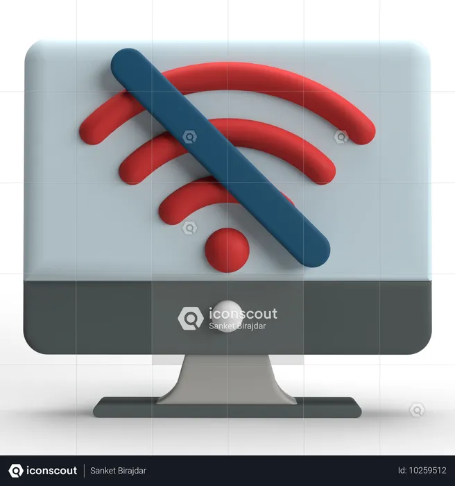 Kein WLAN  3D Icon