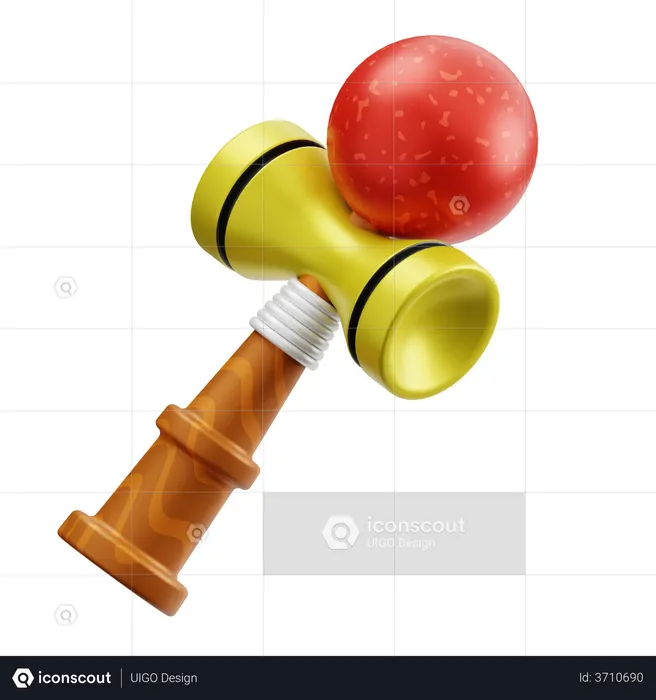 Kendama  3D Illustration