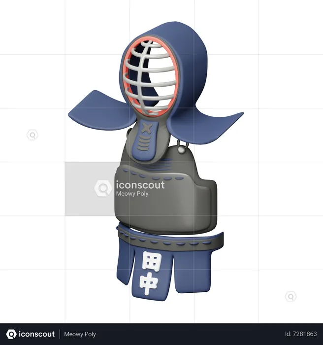 Set de Kendo para todos  3D Icon