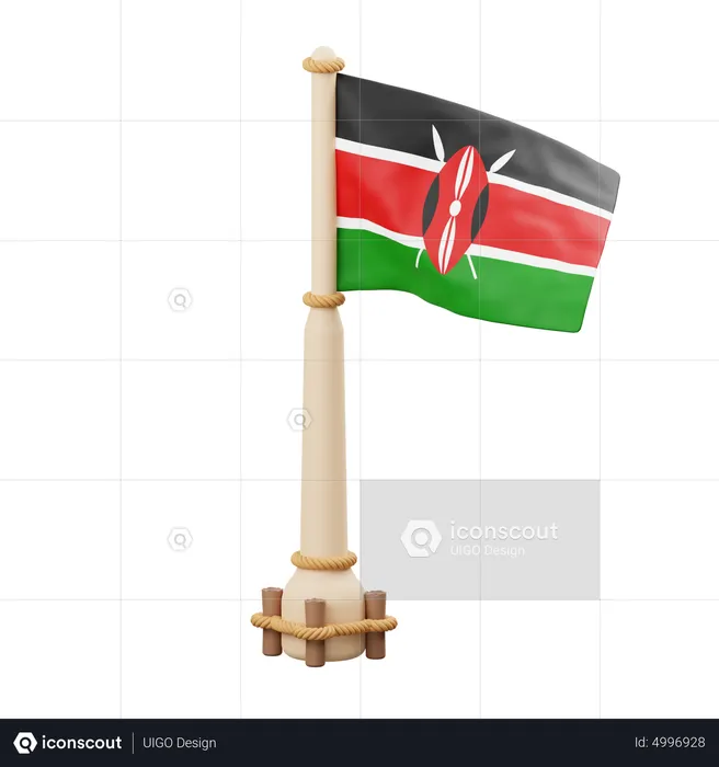 Kenya Flag  3D Icon