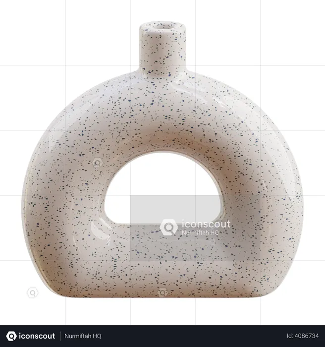 Blumenvase aus Keramik  3D Icon